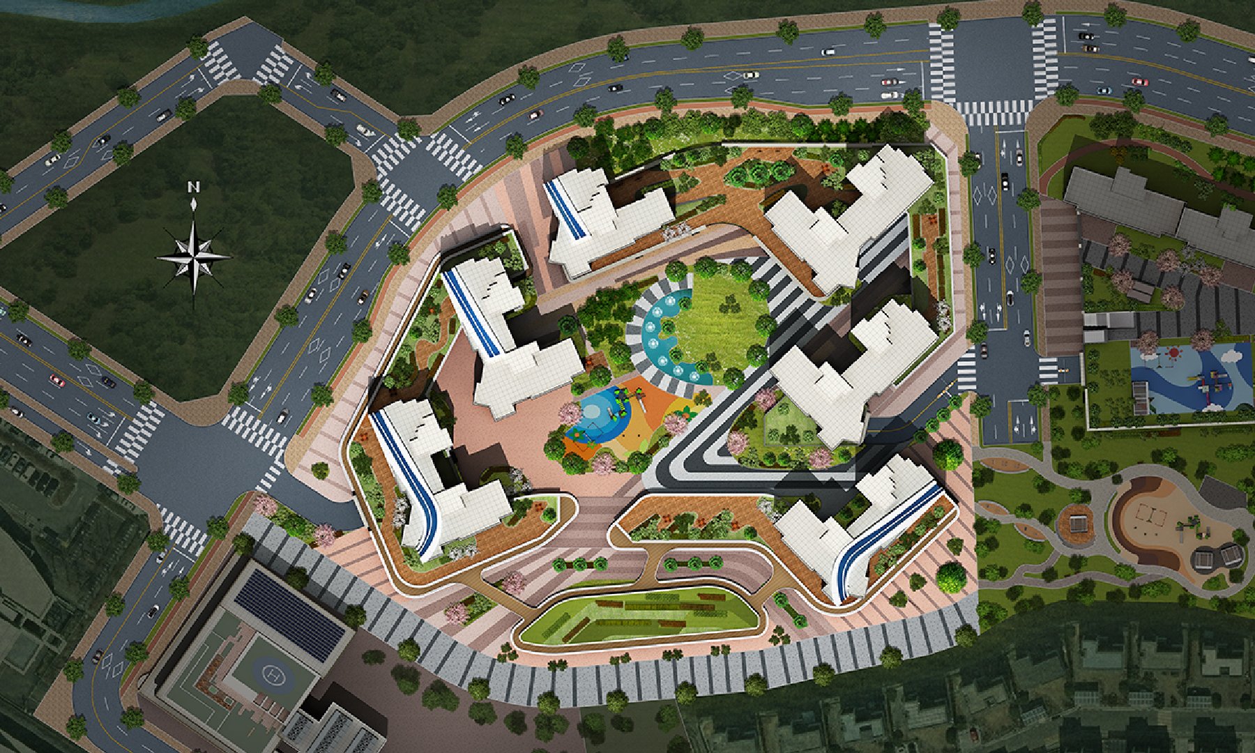 서동탄역 랜시티 단지배치도