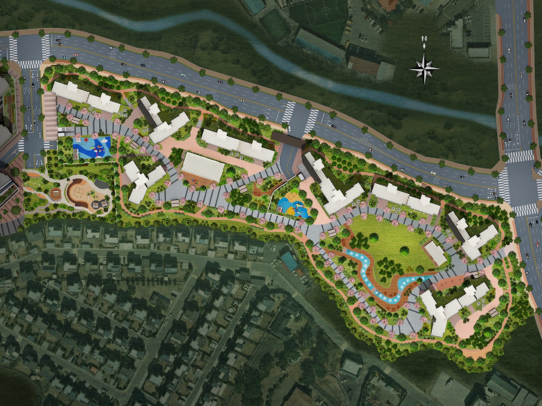 서동탄역 랜시티 단지배치도